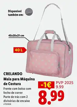 Lidl Mala para Máquina de Costura promoção