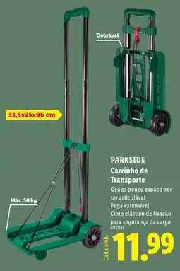 Lidl Parkside carrinho de transporte promoção