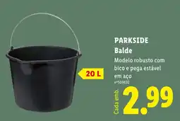 Lidl Parkside balde promoção