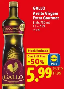 Lidl Gallo azeite virgem extra gourmet promoção