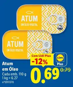 Lidl Atum em Óleo promoção