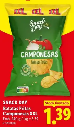 Lidl Snack Day Batatas Fritas Camponesas XXL promoção