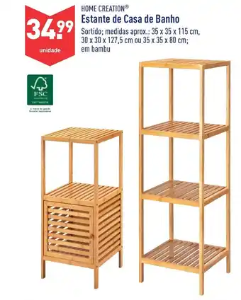 ALDI Home Creation Estante de Casa de Banho promoção