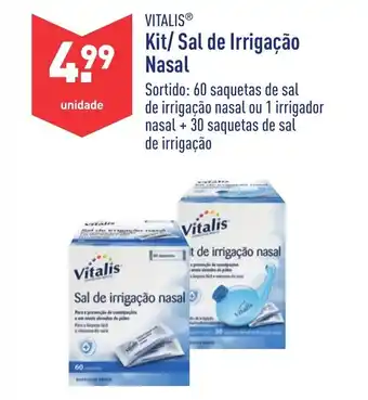 ALDI Vitalis Kit/Sal de Irrigação Nasal promoção