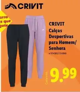 Lidl Crivit - calças desportivas para homem/senhora promoção
