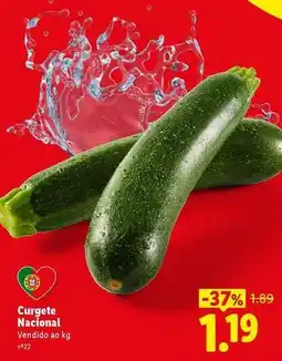 Lidl Nacional - curgete promoção