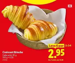 Lidl Croissant brioche promoção