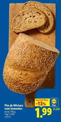 Lidl com - pao de mistura con sementes promoção