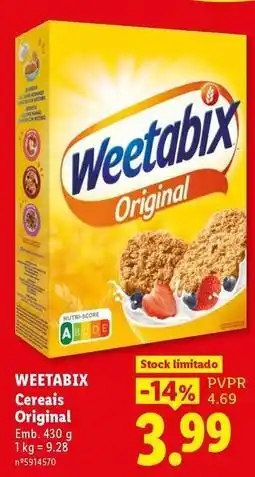 Lidl Weetabix - cereais original promoção