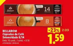 Lidl Bellarom - capsulas de cafe intensidade promoção