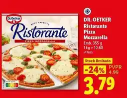 Lidl Dr. oetker - ristorante pizza mozzarella promoção