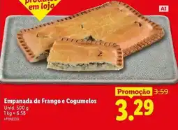 Lidl Empanada de frango e cogumelos promoção