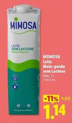 Lidl Mimosa - leite promoção