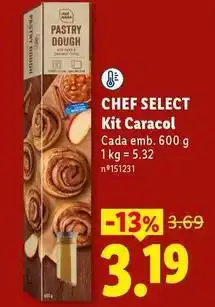 Lidl Chef select - kit caracol promoção