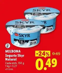 Lidl Skyr - iogurte skyr natural promoção