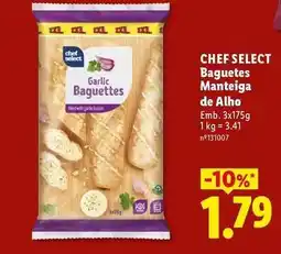 Lidl Xxl - chef select baguettes manteiga de alho promoção