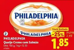 Lidl Philadelphia - queijo creme com salmão promoção
