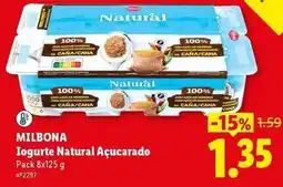 Lidl Milbona - iogurte natural acucardo promoção