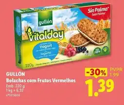 Lidl Guillón - bolachas com frutos vermelhos promoção