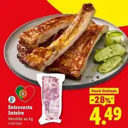 Lidl Entrecosto inteiro promoção