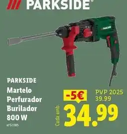 Lidl Parkside - martelo perfurador burilador promoção