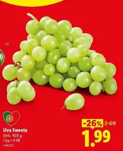 Lidl Uva sweeta promoção