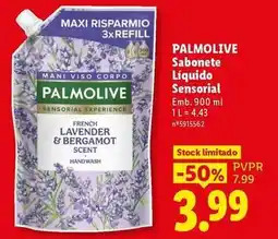 Lidl Palmolive - sabonete liquido sensorial promoção