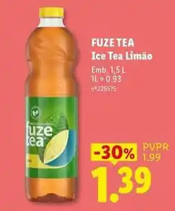 Lidl Fuze tea - ice tea limão promoção
