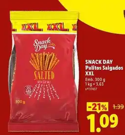 Lidl Xxl - snack day palitos salgados promoção