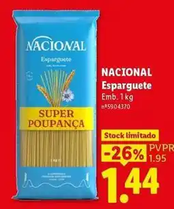 Lidl Nacional - esparguete promoção