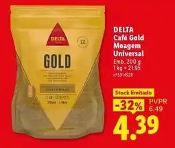 Lidl Delta q - café gold promoção