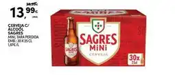 Continente Bom dia Sagres mini - cerveja c/ alcool promoção