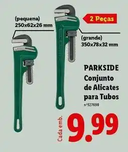 Lidl Parkside - conjunto de alicates para tubos promoção