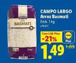 Lidl com - arroz basmati promoção