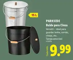 Lidl Parkside - balde para cinza promoção