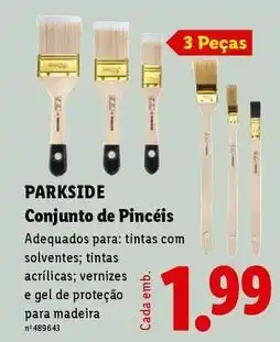 Lidl Parkside - parkside conjunto de pincéis promoção