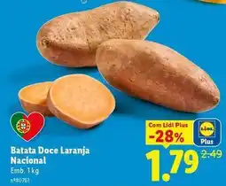 Lidl Nacional - batata doce laranja promoção