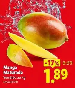 Lidl Manga maturada promoção
