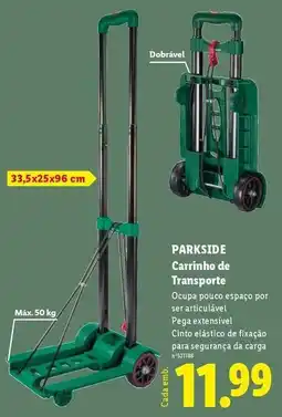 Lidl Parkside - carrinho de transporte promoção
