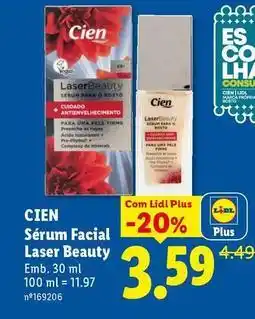 Lidl Cien - serum facial laser beauty promoção