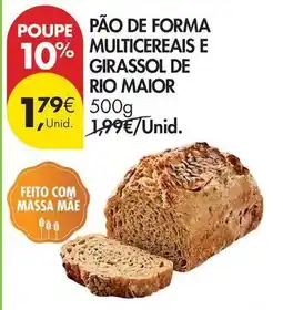 Pingo Doce Rio maior - pão de forma multicereais e girassol de promoção