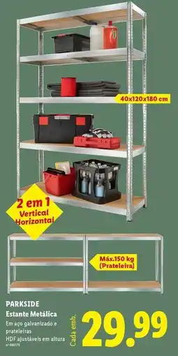 Lidl Parkside - estante mestica promoção