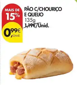 Pingo Doce Pão c/chouriço e queijo promoção