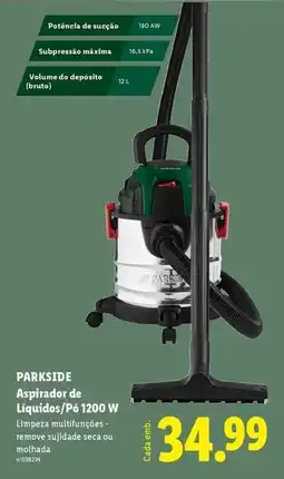 Lidl Parkside - aspirador de liquidos promoção