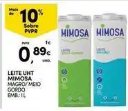 Continente Bom dia Mimosa - leite uht promoção