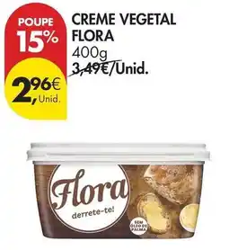 Pingo Doce Flora - creme vegetal promoção