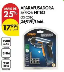 Pingo Doce Aparafusadora s/fios promoção