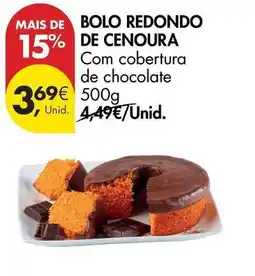 Pingo Doce com - bolo redondo de cenoura promoção