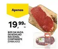 Continente Bom dia Nacional - bife da vazia de novilho continente promoção