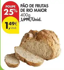 Pingo Doce Rio maior - pão de frutas de promoção